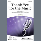 Download or print Jerry Estes Thank You For The Music Sheet Music Printable PDF -page score for Concert / arranged SATB SKU: 77214.