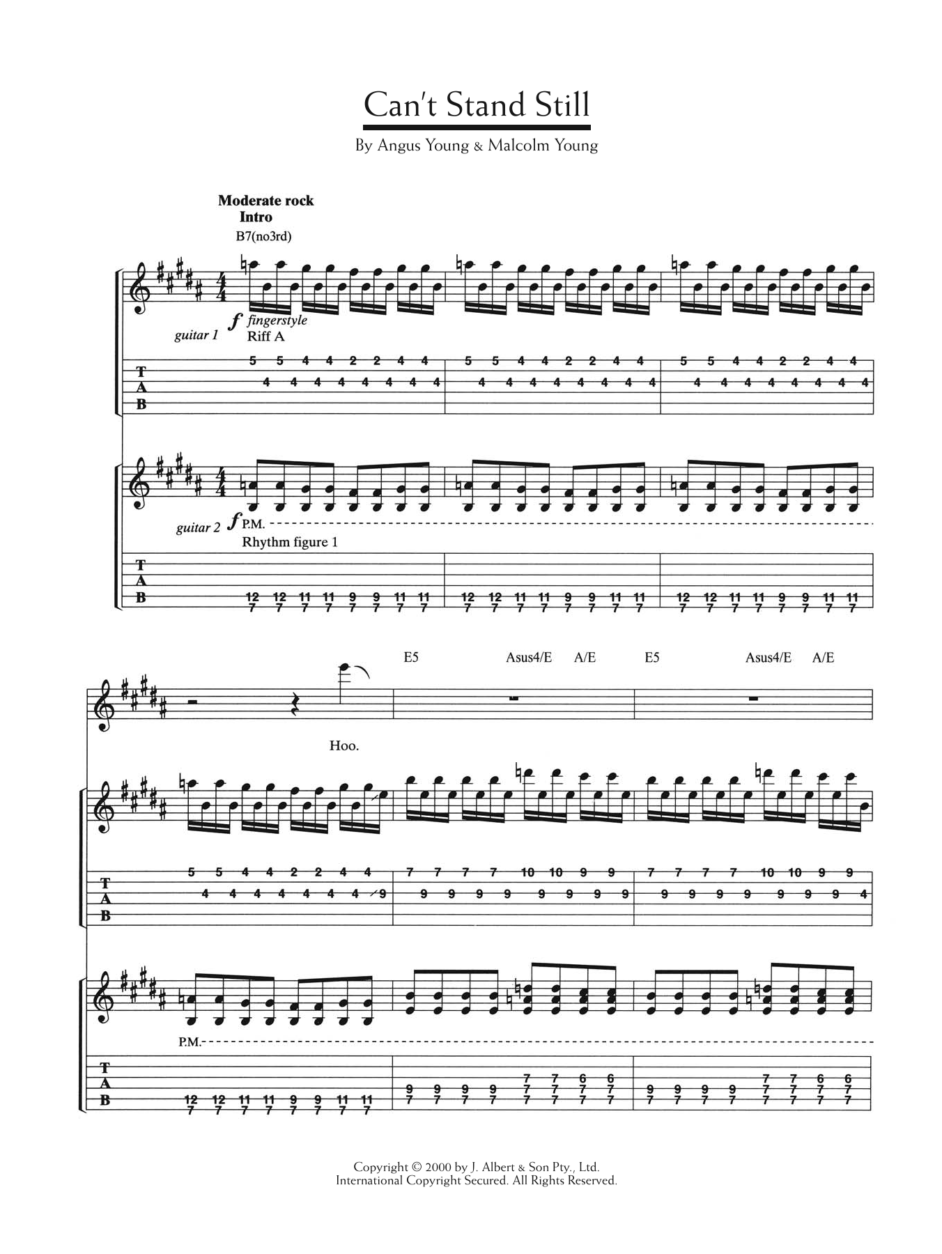 Download AC/DC Can't Stand Still Sheet Music and learn how to play Lyrics & Chords PDF digital score in minutes