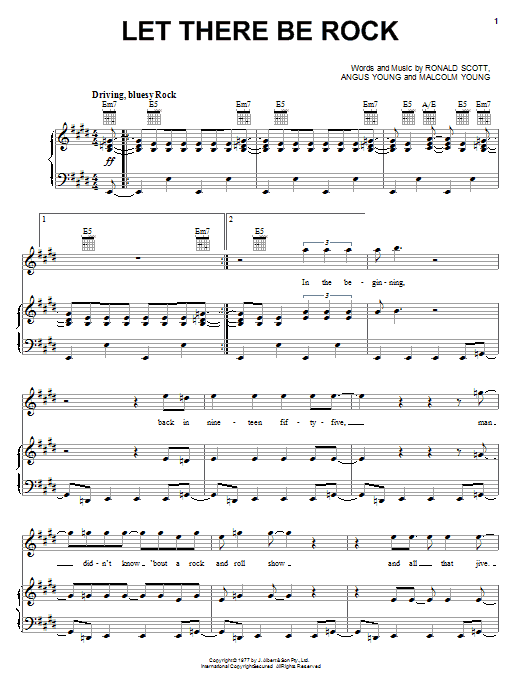 Download AC/DC Let There Be Rock Sheet Music and learn how to play Bass Guitar Tab PDF digital score in minutes