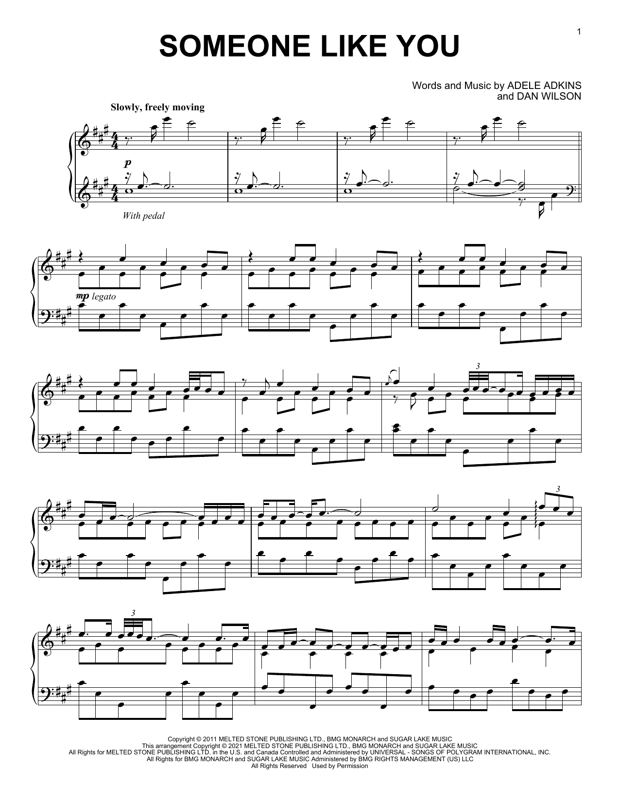 Download Adele Someone Like You [Classical version] Sheet Music and learn how to play Piano Solo PDF digital score in minutes