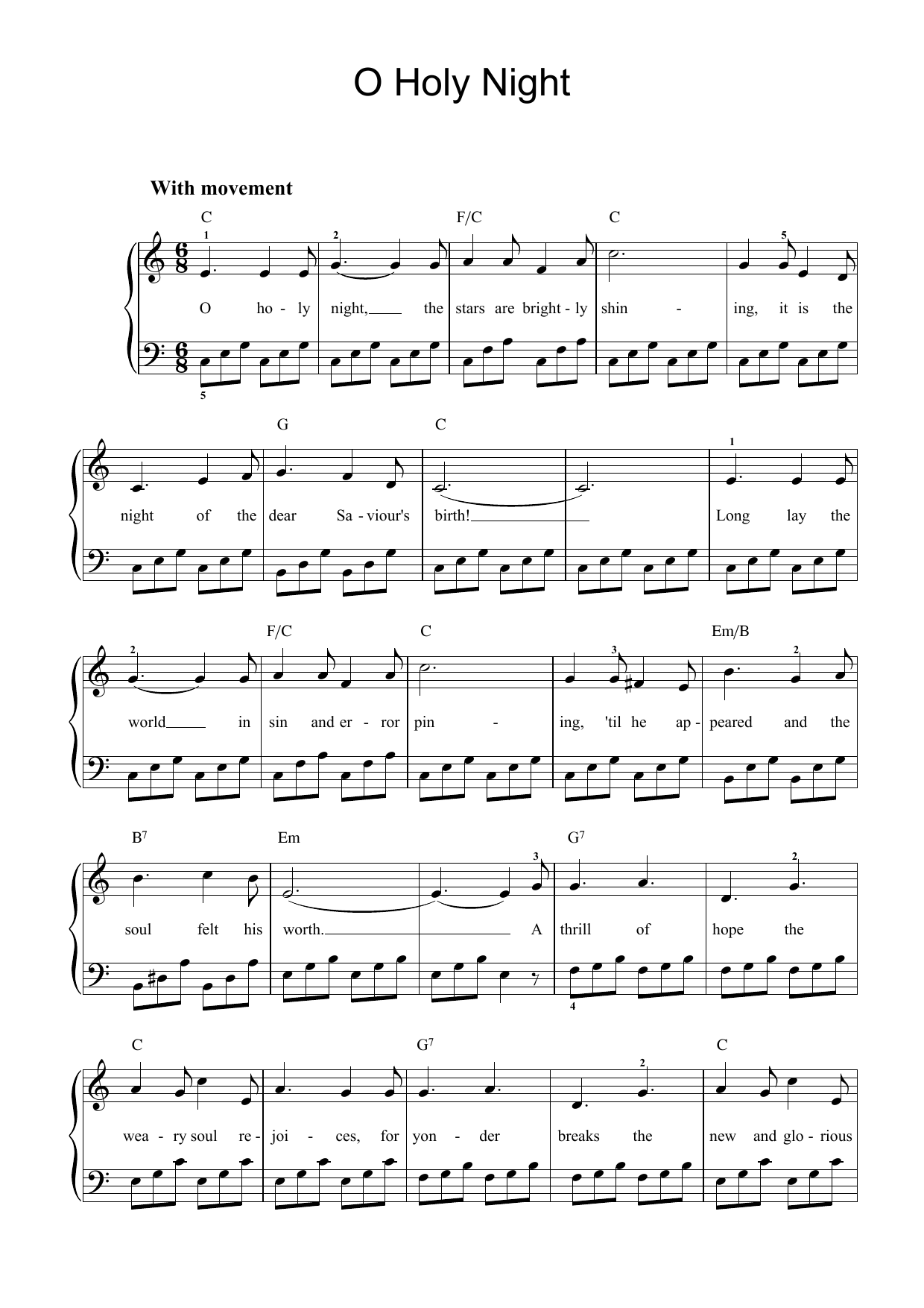Download Adolphe Adam O Holy Night Sheet Music and learn how to play Clarinet PDF digital score in minutes