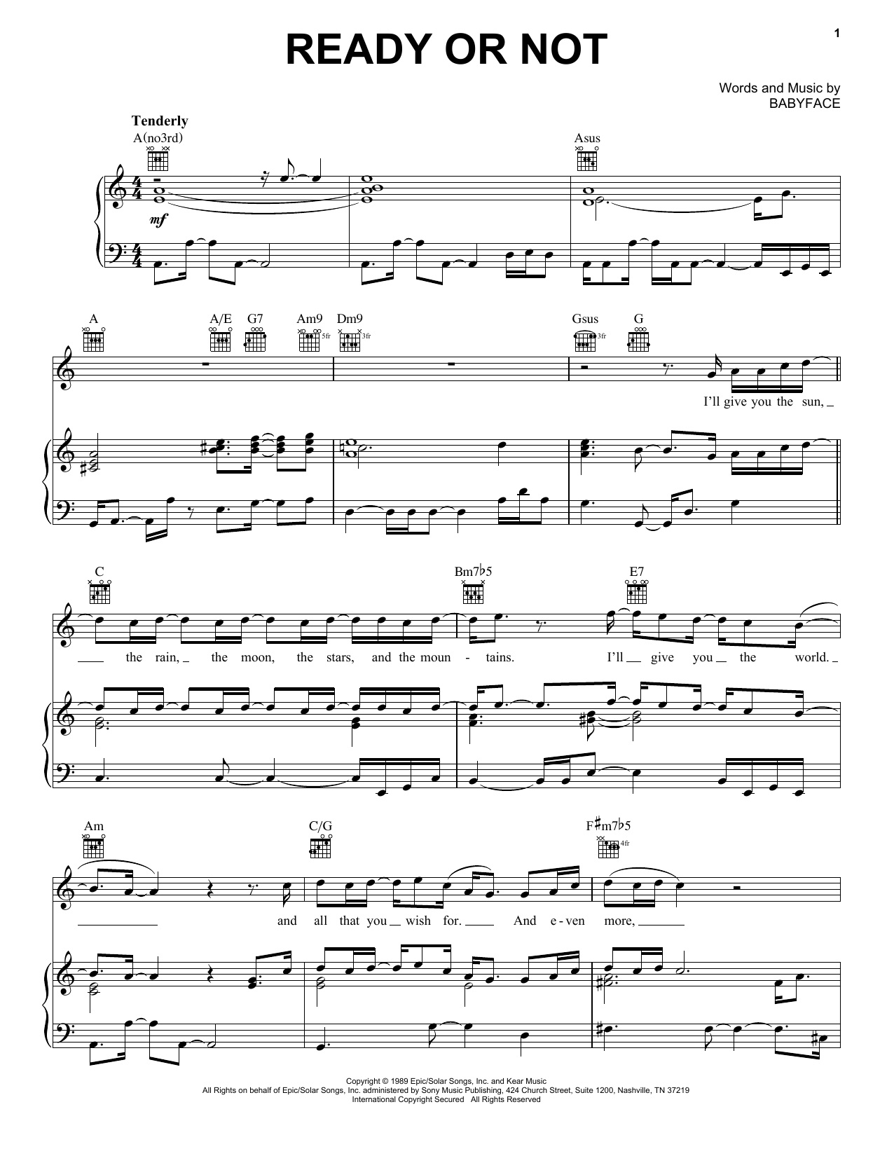 Download After 7 Ready Or Not Sheet Music and learn how to play Piano, Vocal & Guitar Chords (Right-Hand Melody) PDF digital score in minutes