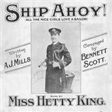 Download or print Scott & Mills Ship Ahoy! (All The Nice Girls Love A Sailor) Sheet Music Printable PDF -page score for Easy Listening / arranged Piano, Vocal & Guitar SKU: 114037.