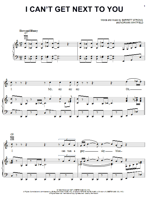 Download Al Green I Can't Get Next To You Sheet Music and learn how to play Piano, Vocal & Guitar (Right-Hand Melody) PDF digital score in minutes