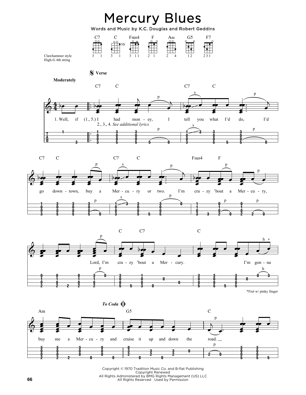 Download Alan Jackson Mercury Blues (arr. Jim Schustedt) Sheet Music and learn how to play Ukulele PDF digital score in minutes