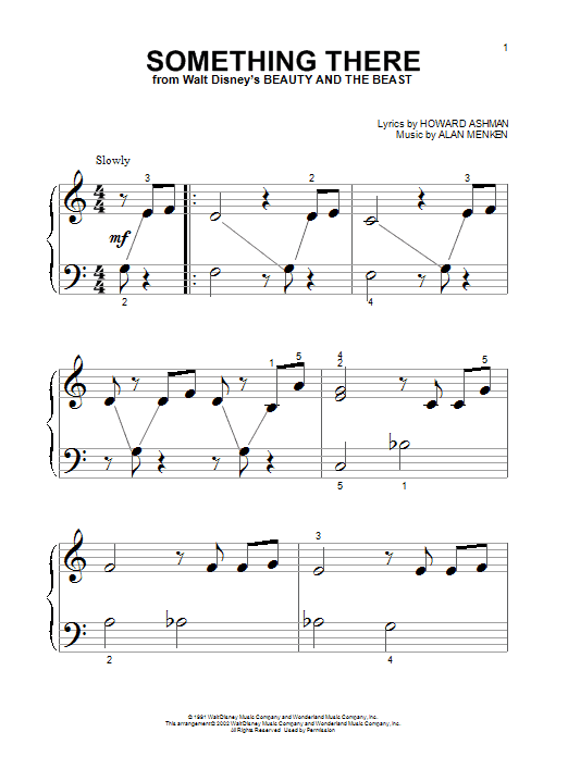Download Alan Menken Something There (from Beauty And The Beast) Sheet Music and learn how to play Recorder Solo PDF digital score in minutes