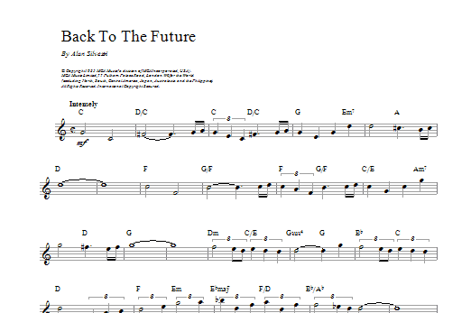 Download Alan Silvestri Back To The Future Sheet Music and learn how to play Really Easy Piano PDF digital score in minutes