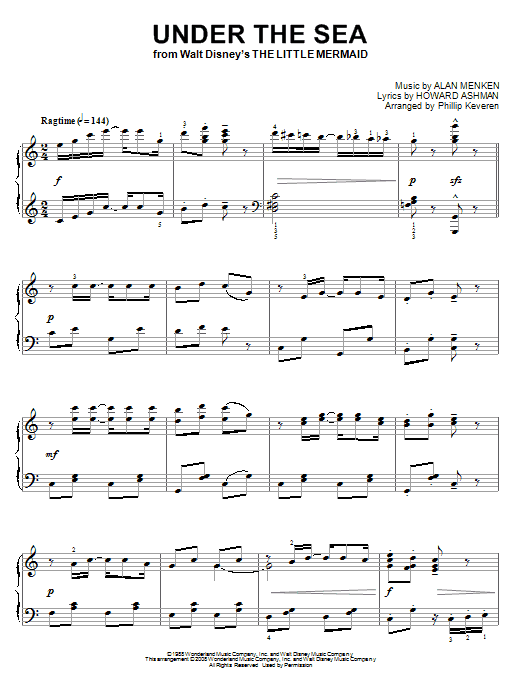 Alan Menken Under The Sea Sheet Music Notes Chords Piano Download Children Pdf Alan Menken Under The Sea Sheet Music Notes Chords Piano Download Children Pdf