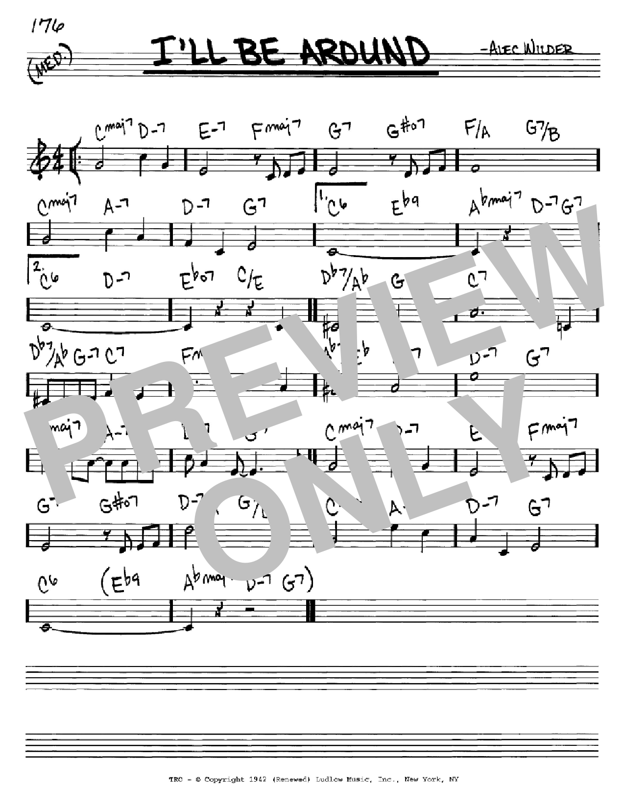 Download Alec Wilder I'll Be Around Sheet Music and learn how to play Ukulele PDF digital score in minutes
