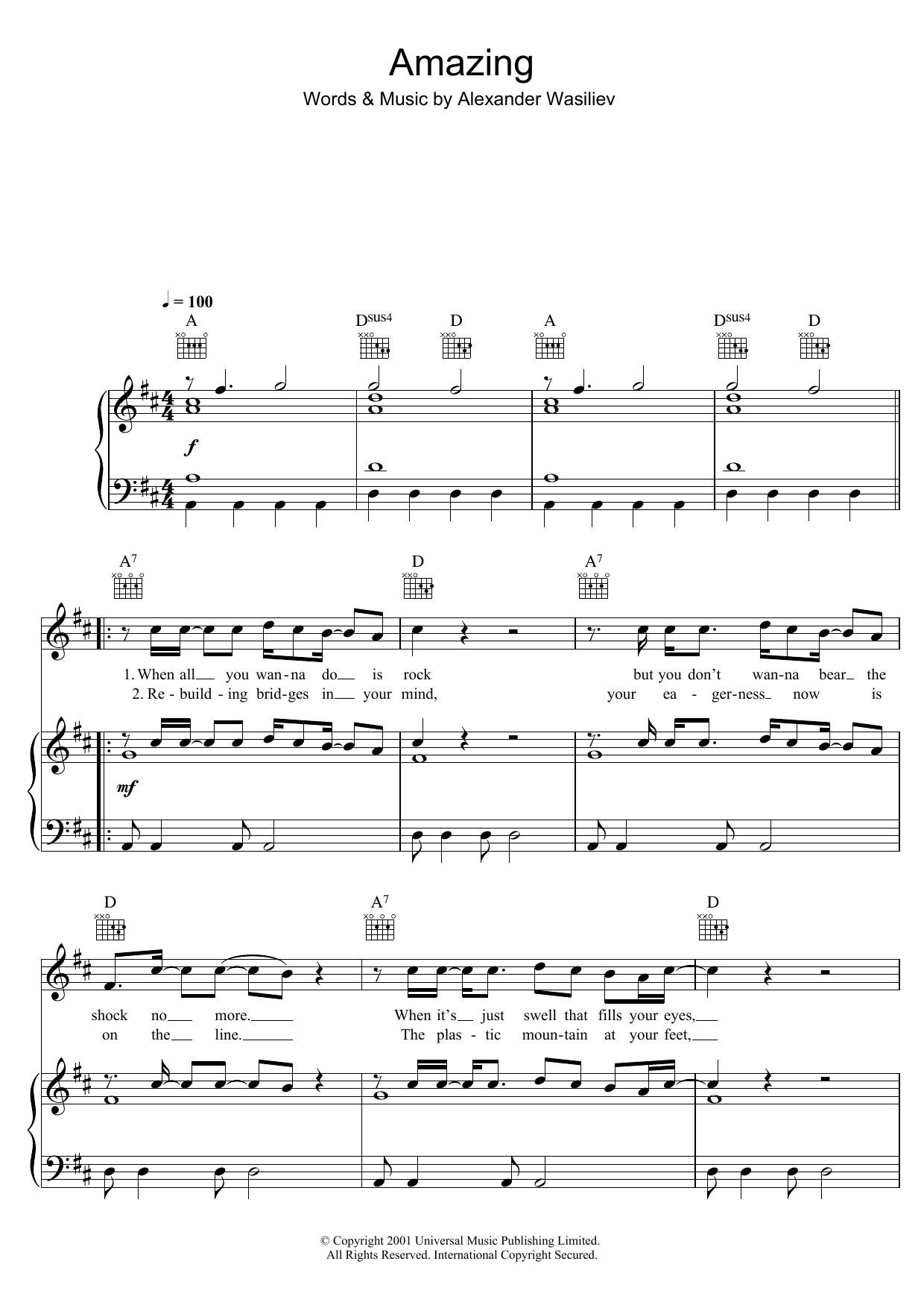 Download Alex Lloyd Amazing Sheet Music and learn how to play Ukulele PDF digital score in minutes