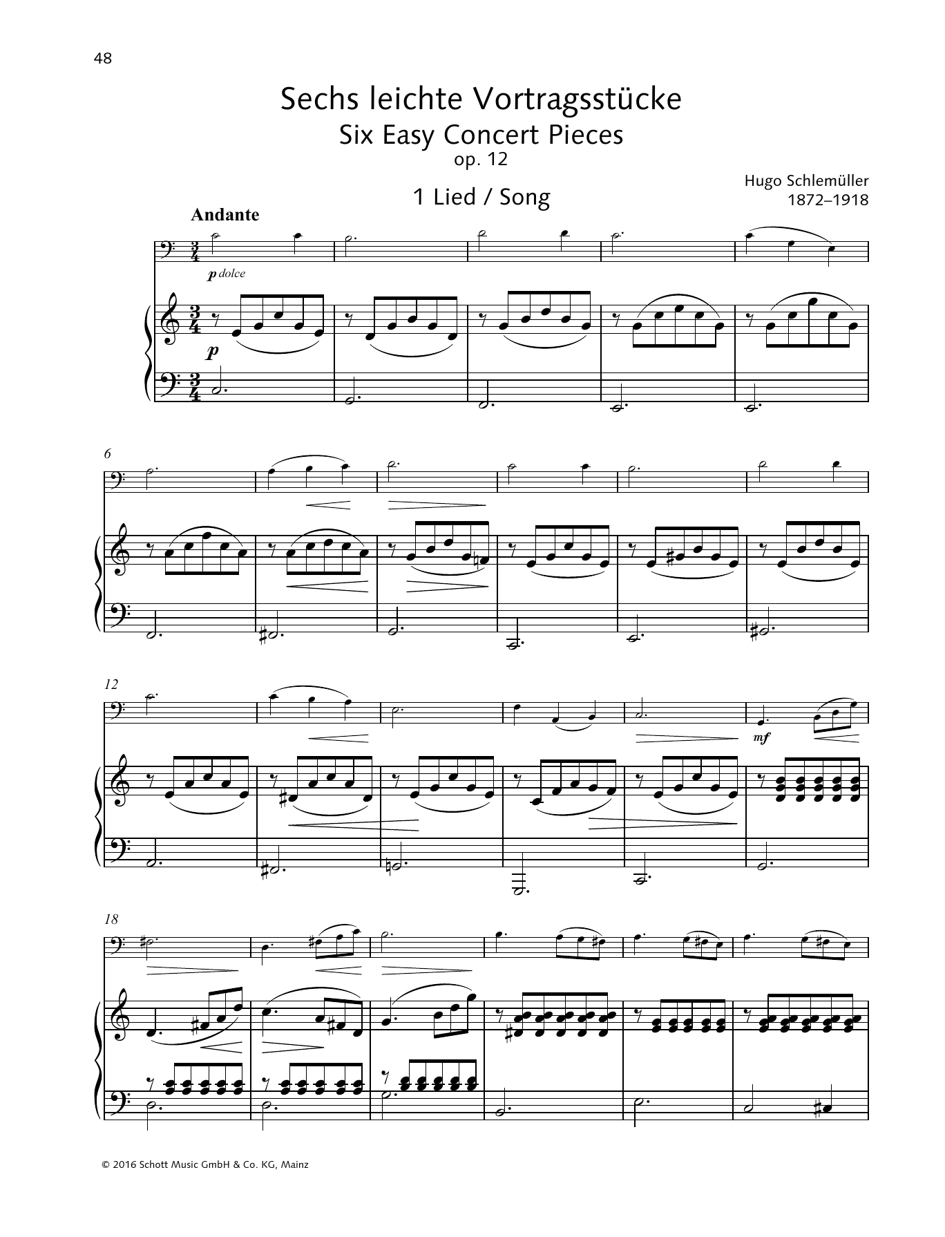 Download Alexander Gretchaninoff Song Sheet Music and learn how to play String Solo PDF digital score in minutes
