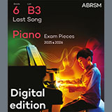 Download or print Alexis Ffrench Last Song (Grade 6, list B3, from the ABRSM Piano Syllabus 2025 & 2026) Sheet Music Printable PDF -page score for Classical / arranged Piano Solo SKU: 1555674.