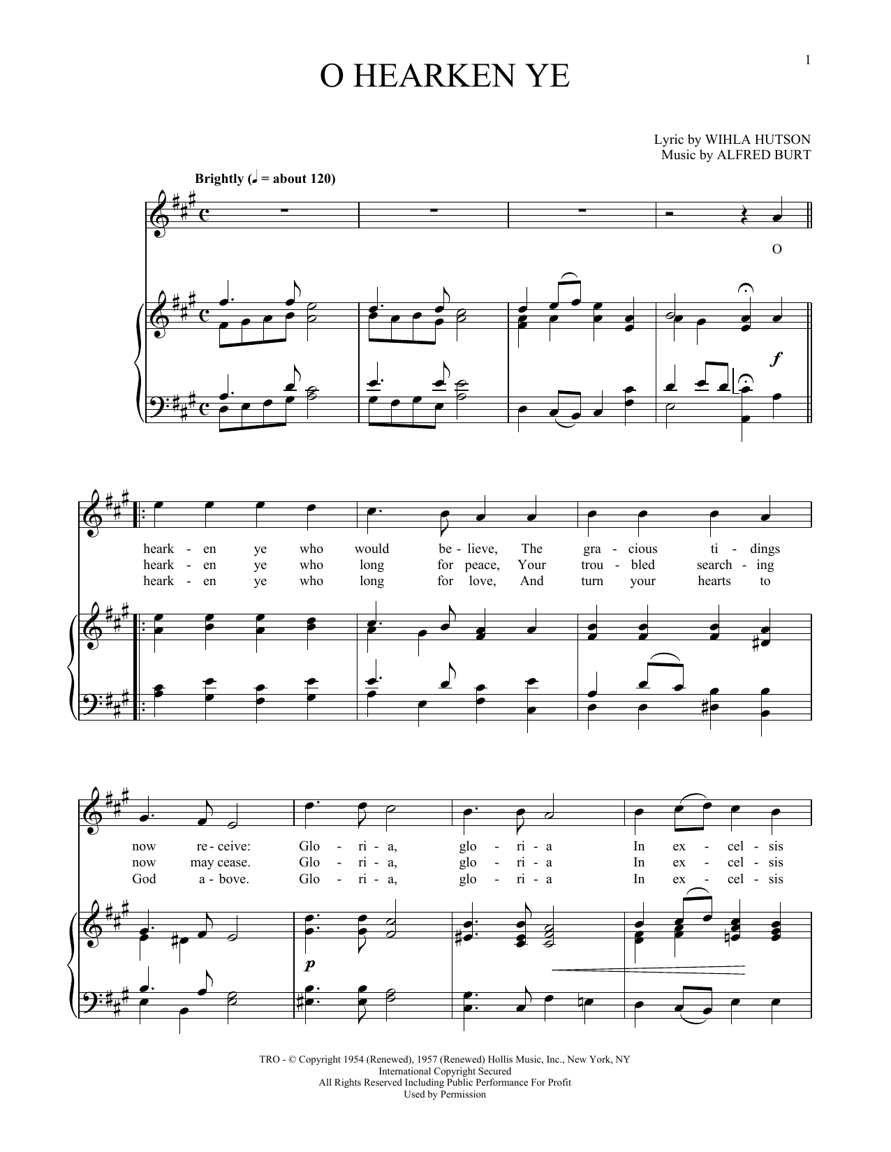 Download Alfred Burt O Hearken Ye Sheet Music and learn how to play Easy Guitar PDF digital score in minutes