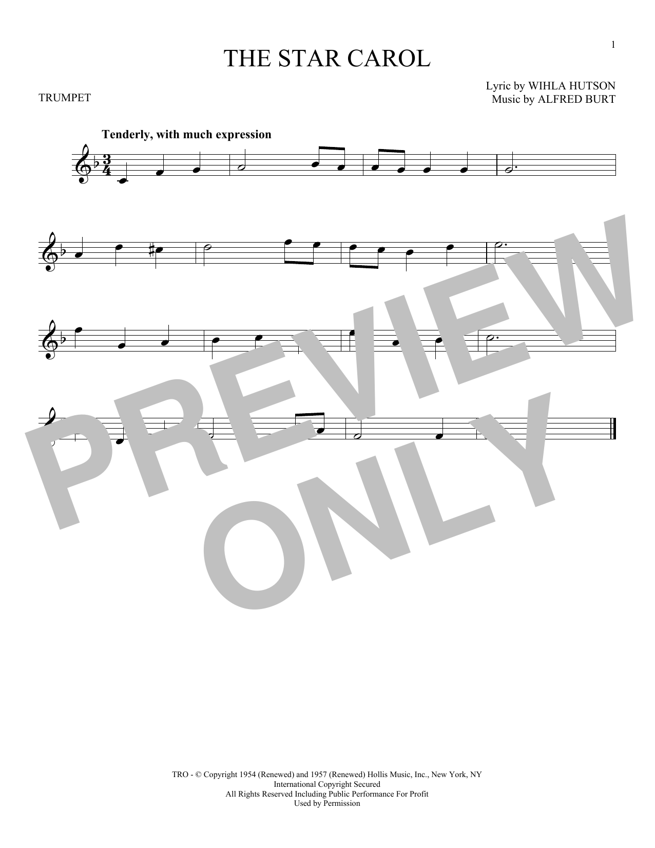 Download Alfred Burt The Star Carol Sheet Music and learn how to play Tenor Saxophone PDF digital score in minutes