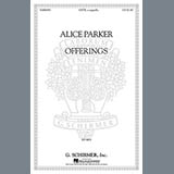 Download or print Alice Parker Offerings Sheet Music Printable PDF -page score for Concert / arranged SATB SKU: 97744.
