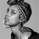 Download or print Alicia Keys In Common Sheet Music Printable PDF -page score for R & B / arranged Piano, Vocal & Guitar (Right-Hand Melody) SKU: 123446.