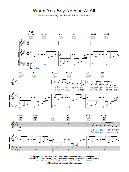 Download Alison Krauss When You Say Nothing At All Sheet Music and learn how to play Alto Saxophone PDF digital score in minutes