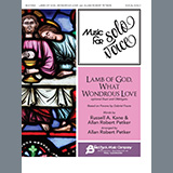 Download or print Allan Petker Lamb of God, What Wondrous Love Sheet Music Printable PDF -page score for Traditional / arranged Piano & Vocal SKU: 467437.