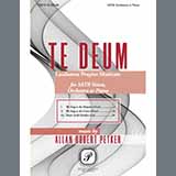 Download or print Allan Robert Petker Te Deum Laudamus Propter Musicam Sheet Music Printable PDF -page score for Concert / arranged SATB Choir SKU: 1192075.