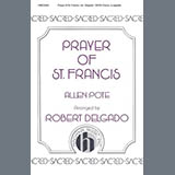 Download or print Allen Pote Prayer Of St. Francis (arr. Robert Delgado) Sheet Music Printable PDF -page score for Sacred / arranged SATB Choir SKU: 1489023.