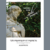Download or print Allen Pote Prayer of St. Francis (Medium Voice) Sheet Music Printable PDF -page score for Standards / arranged Piano & Vocal SKU: 469444.