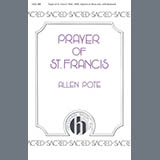 Download or print Allen Pote Prayer Of St. Francis Sheet Music Printable PDF -page score for Sacred / arranged SATB Choir SKU: 1489024.