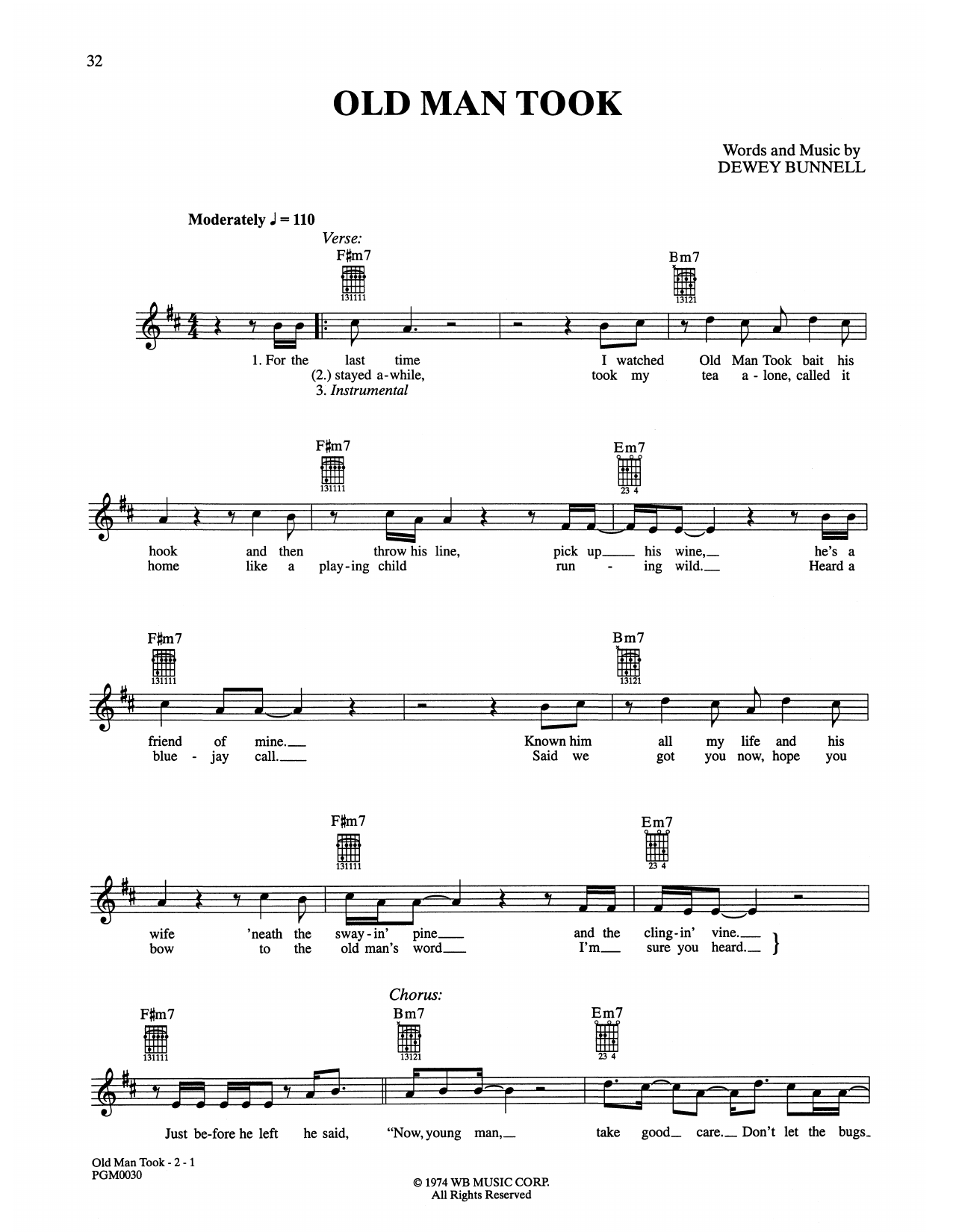Download America Old Man Took Sheet Music and learn how to play Easy Guitar PDF digital score in minutes