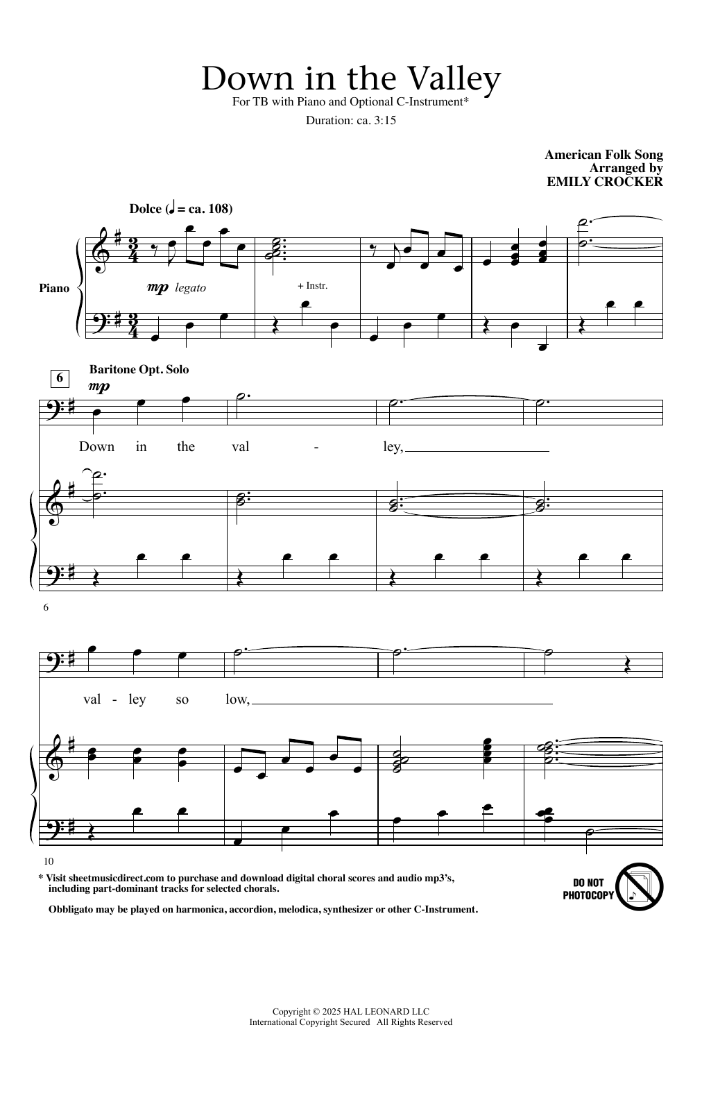 Download American Folksong Down In The Valley (arr. Vicki Tucker Courtney) Sheet Music and learn how to play TB Choir PDF digital score in minutes