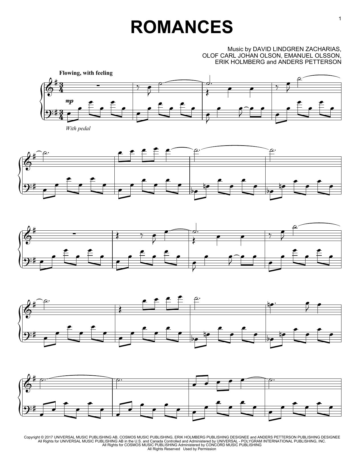 Download Amity Cadet Romances Sheet Music and learn how to play Easy Piano PDF digital score in minutes