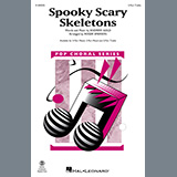 Download or print Andrew Gold Spooky Scary Skeletons (arr. Roger Emerson) Sheet Music Printable PDF -page score for Halloween / arranged 2-Part Choir SKU: 1523986.