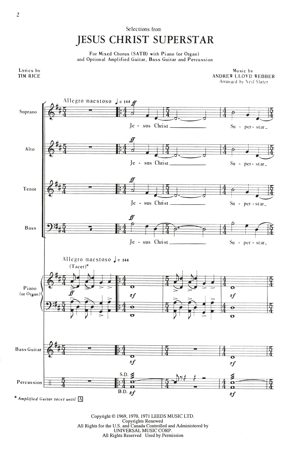 Download Andrew Lloyd Webber Selections from Jesus Christ Superstar (arr. Neil Slater) Sheet Music and learn how to play SATB Choir PDF digital score in minutes