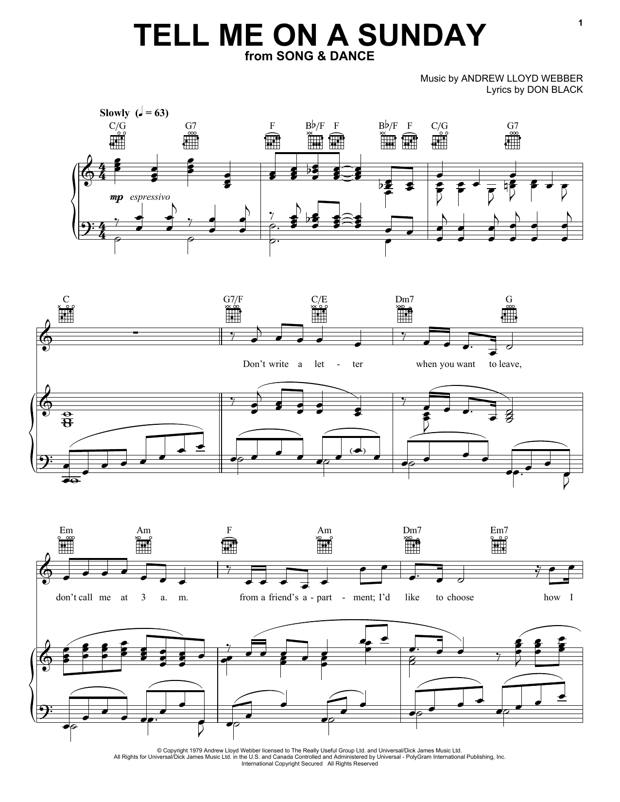 Download Andrew Lloyd Webber Tell Me On A Sunday Sheet Music and learn how to play Flute Solo PDF digital score in minutes