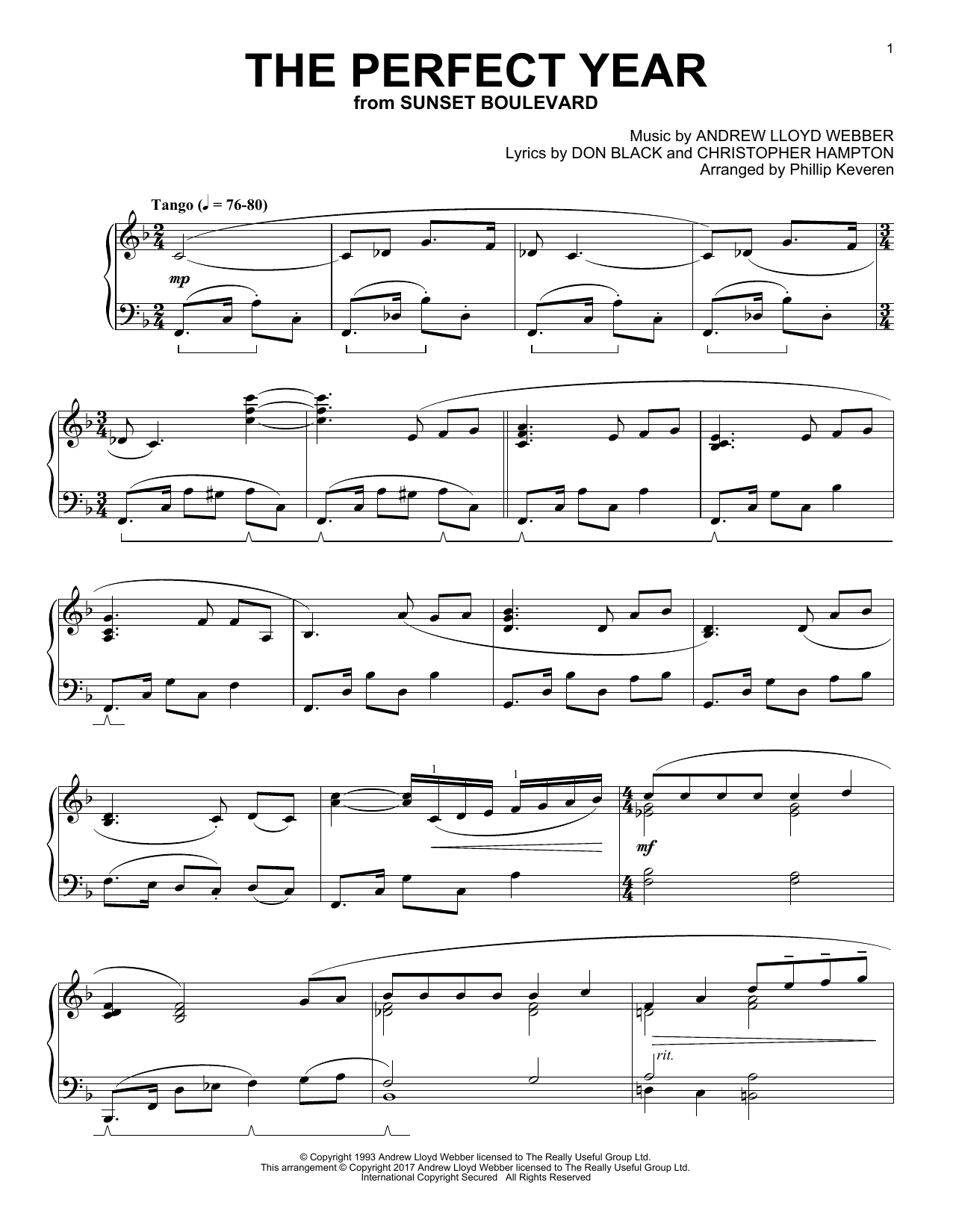 Download Phillip Keveren The Perfect Year Sheet Music and learn how to play Piano PDF digital score in minutes