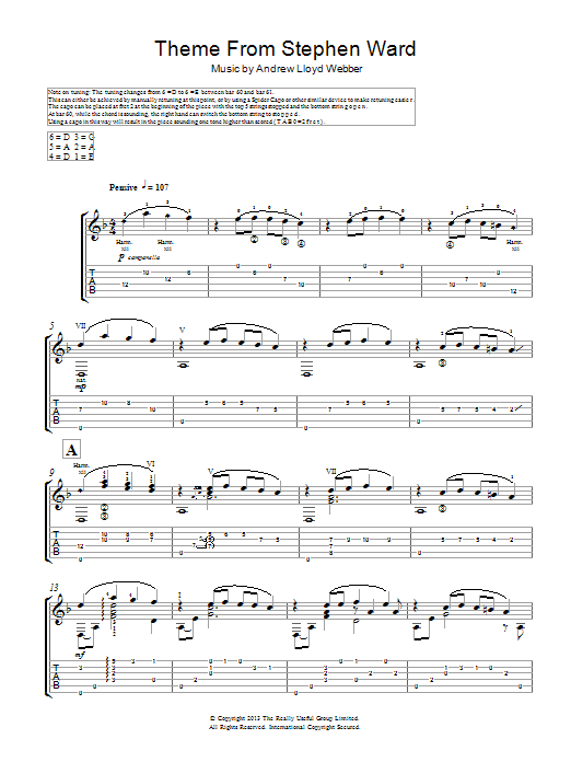 Download Andrew Lloyd Webber Human Sacrifice (from 'Stephen Ward') Sheet Music and learn how to play Guitar Tab PDF digital score in minutes