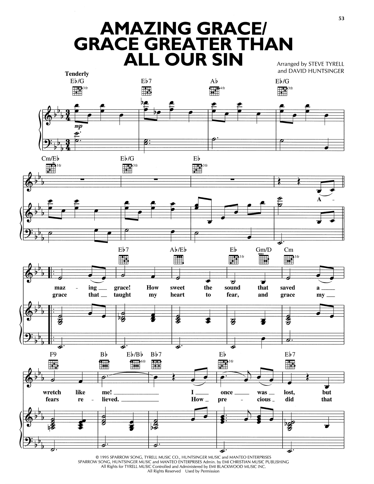 Download Andy Griffith Amazing Grace/Grace Greater Than Our Sin Sheet Music and learn how to play Piano, Vocal & Guitar Chords (Right-Hand Melody) PDF digital score in minutes