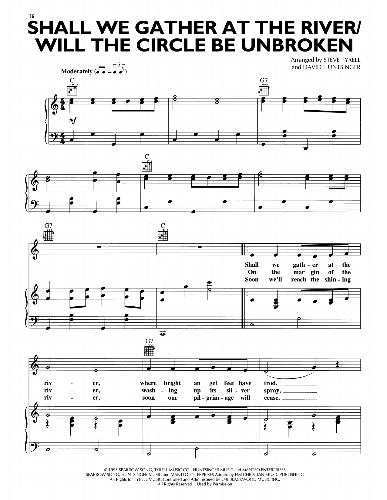 Download Andy Griffith Shall We Gather At The River/Will The Circle Be Unbroken Sheet Music and learn how to play Piano, Vocal & Guitar Chords (Right-Hand Melody) PDF digital score in minutes