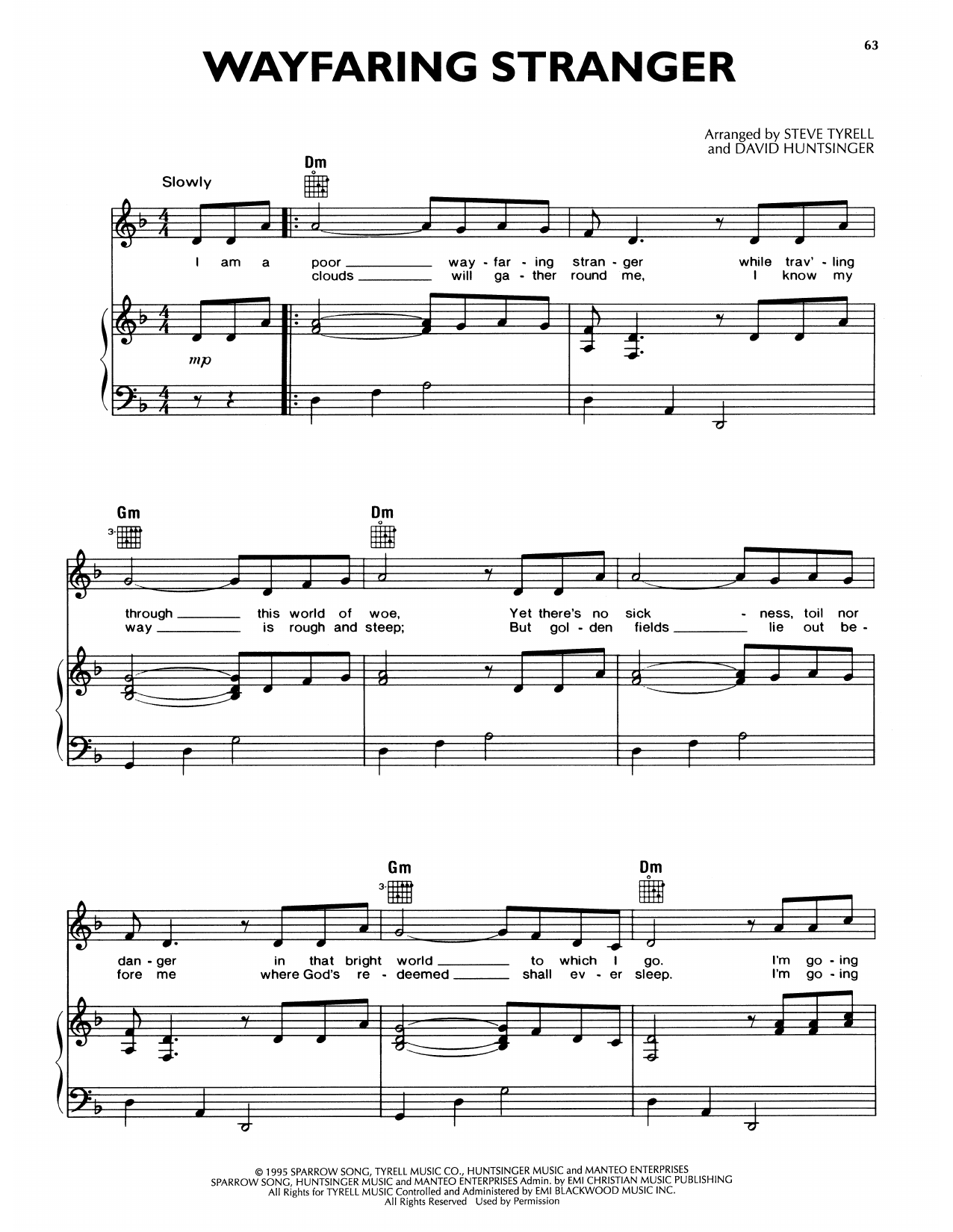Download Andy Griffith Wayfaring Stranger Sheet Music and learn how to play Piano, Vocal & Guitar Chords (Right-Hand Melody) PDF digital score in minutes