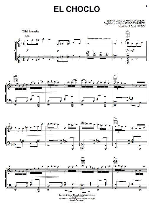Download Angel Villoldo El Choclo Sheet Music and learn how to play String Solo PDF digital score in minutes
