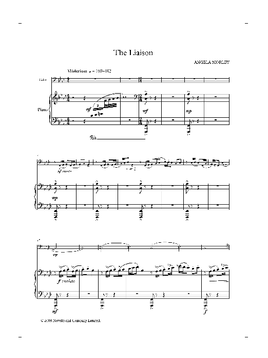 Download Angela Morley The Liaison (score and parts) Sheet Music and learn how to play Piano, Vocal & Guitar PDF digital score in minutes