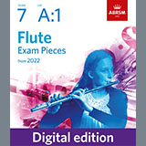 Download or print Anna Bon di Venezia Allegro moderato (from Sonata in D) (Grade 7 List A1 from the ABRSM Flute syllabus from 2022) Sheet Music Printable PDF -page score for Classical / arranged Flute Solo SKU: 494155.