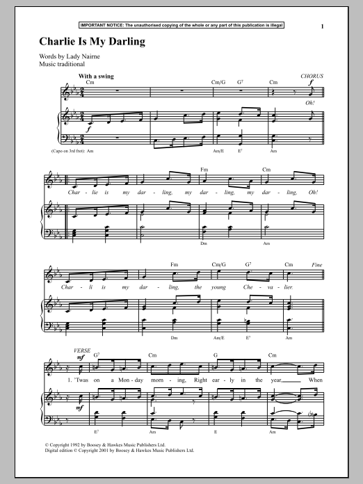 Download Anonymous Charlie Is My Darling Sheet Music and learn how to play Piano PDF digital score in minutes