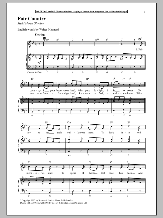 Download Anonymous Fair Country Sheet Music and learn how to play Piano PDF digital score in minutes