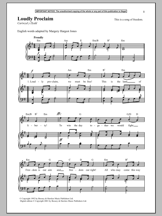 Download Anonymous Loudly Proclaim Sheet Music and learn how to play Piano PDF digital score in minutes