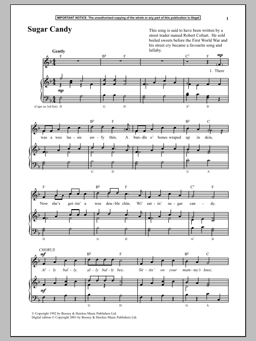 Download Anonymous Sugar Candy Sheet Music and learn how to play Piano PDF digital score in minutes
