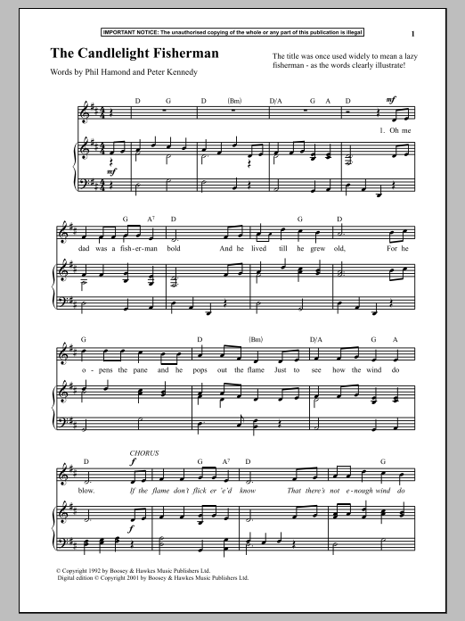 Download Anonymous The Candlelight Fisherman Sheet Music and learn how to play Piano PDF digital score in minutes