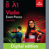 Download or print Antoine Dauvergne Allegro (Grade 8, A1, from the ABRSM Violin Syllabus from 2024) Sheet Music Printable PDF -page score for Classical / arranged Violin Solo SKU: 1341732.