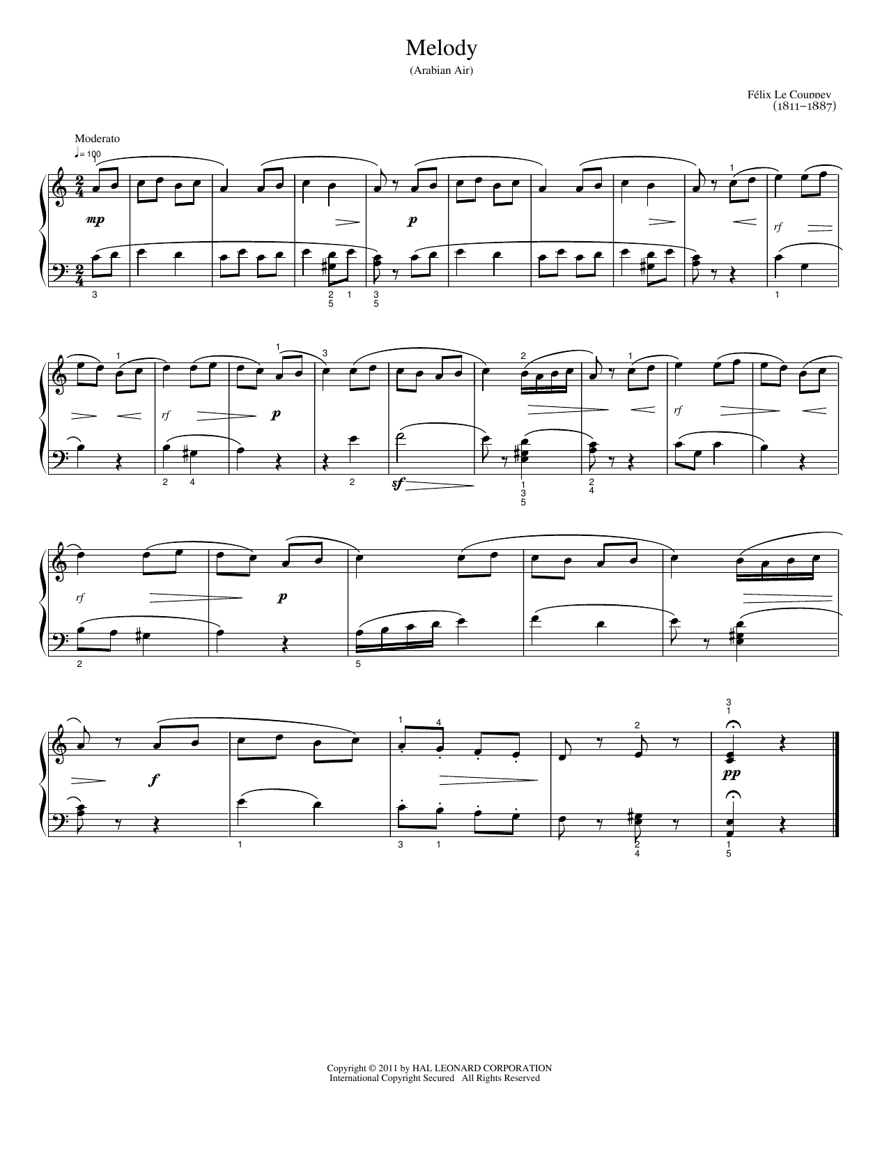 Download Anton Diabelli Melody Sheet Music and learn how to play Easy Piano PDF digital score in minutes