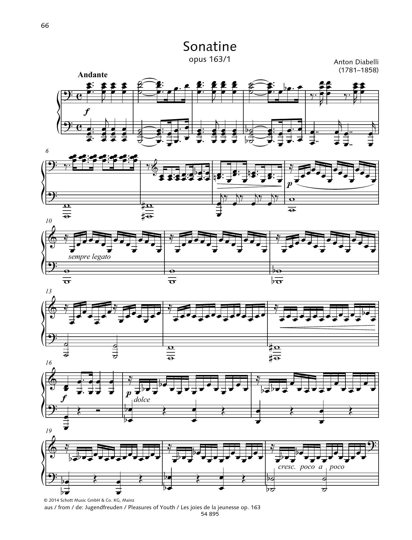 Download Anton Diabelli Sonatina Sheet Music and learn how to play Piano Duet PDF digital score in minutes
