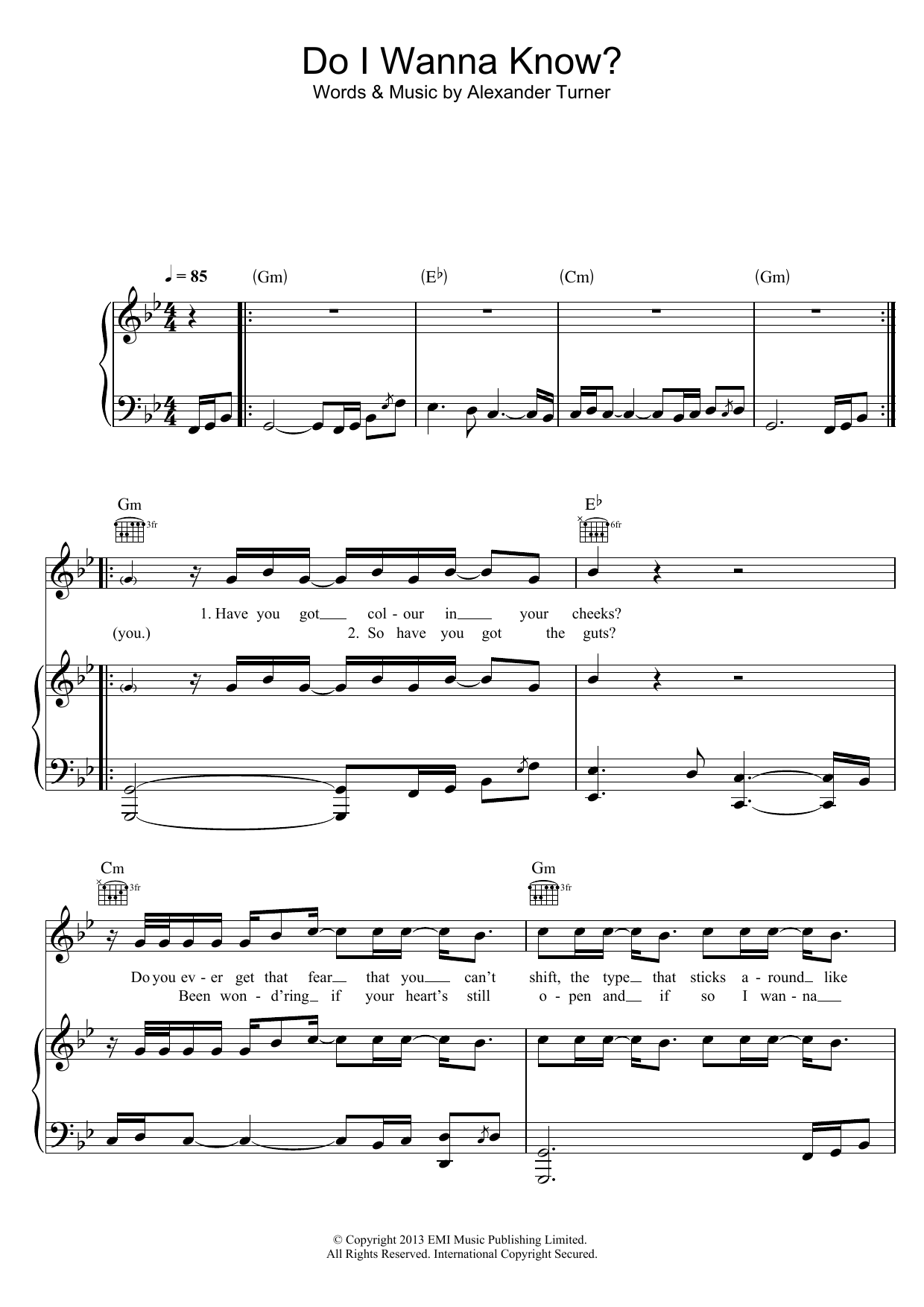 Download Arctic Monkeys Do I Wanna Know? Sheet Music and learn how to play Bass Guitar Tab PDF digital score in minutes
