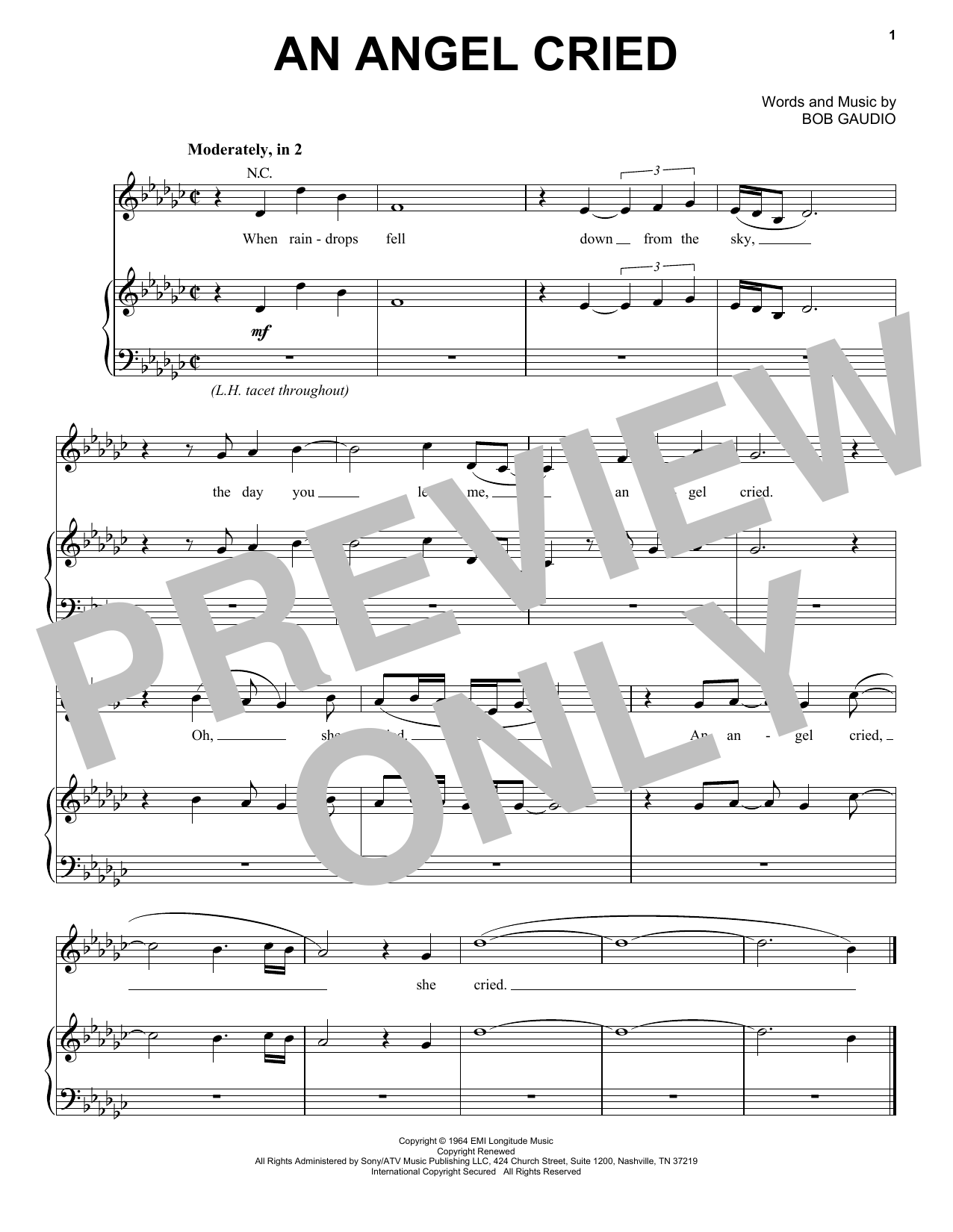 Download Ariana Grande An Angel Cried Sheet Music and learn how to play Piano, Vocal & Guitar Chords (Right-Hand Melody) PDF digital score in minutes